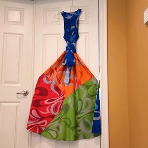 Multicolor Maxi Sundress w/belt¹ Size Large